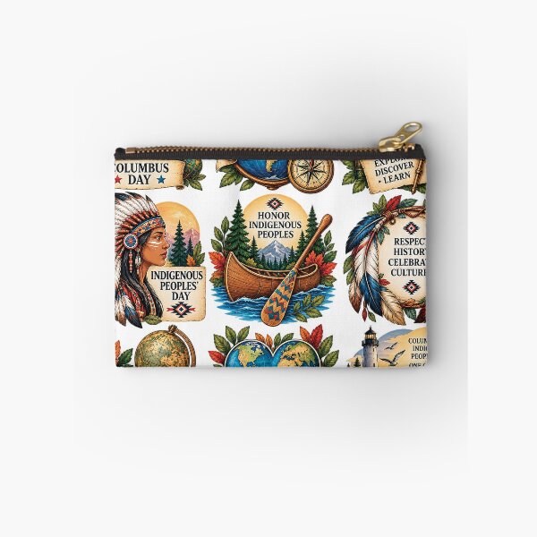 Item preview, Indigenous Peoples Day Heritage and Exploration Art - Columbus Day / Indigenous Peoples' Day designed and sold by Gold Turtle  Lina.