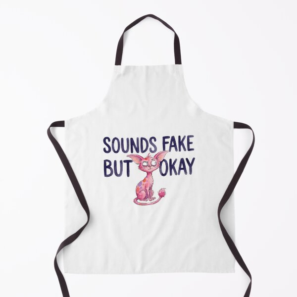 Item preview, Sounds Fake but Okay Pink Cat designed and sold by septii.