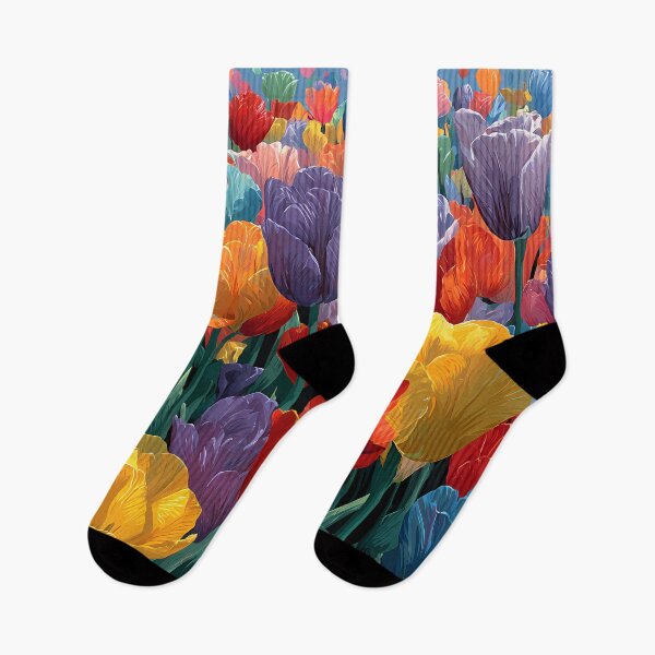 Item preview, Tulips Fine Art Painting Elegant Nature Wall Art designed and sold by AutoPopStudio.