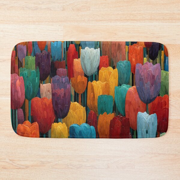 Item preview, Tulips Flower Artwork Contemporary Botanical Design designed and sold by AutoPopStudio.