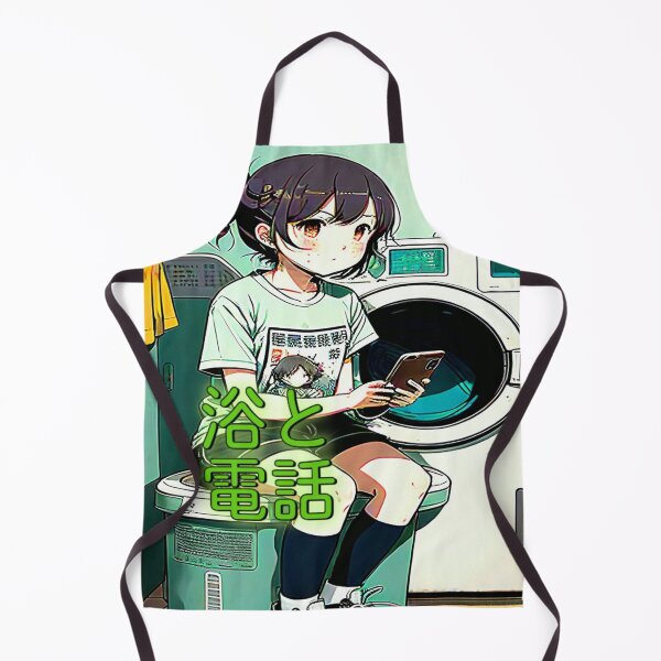 Artikelvorschau, Humorvolle, inspirierende Anime-Bilder MÄDCHEN, BAD & TELEFON[浴と電話]. entworfen und verkauft von Giulivo Store Graphic.