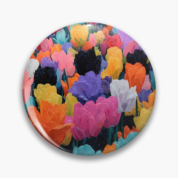 Item preview, Tulips Spring Garden Art Colorful Floral Painting designed and sold by AutoPopStudio.