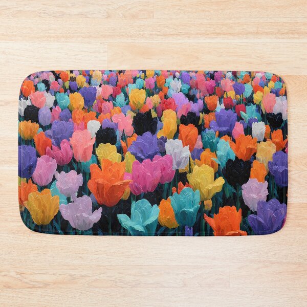 Item preview, Tulips Spring Garden Art Colorful Floral Painting designed and sold by AutoPopStudio.