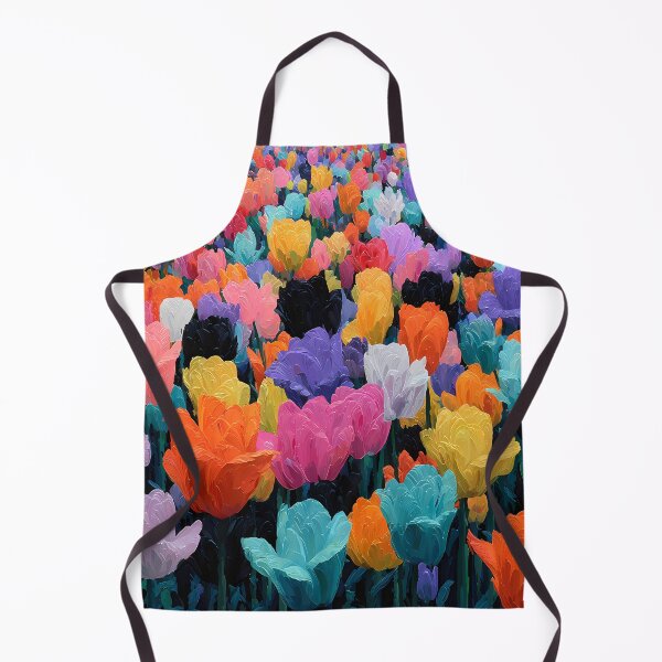 Item preview, Tulips Spring Garden Art Colorful Floral Painting designed and sold by AutoPopStudio.