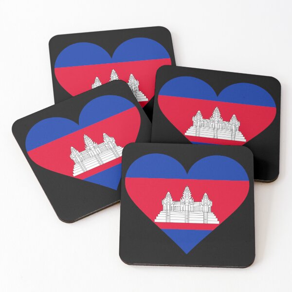 Item preview, Cambodia Heart Flag Graphic | I Love Cambodia Patriotic Symbol designed and sold by NTGUILTY.