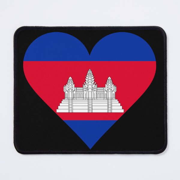 Item preview, Cambodia Heart Flag Graphic | I Love Cambodia Patriotic Symbol designed and sold by NTGUILTY.