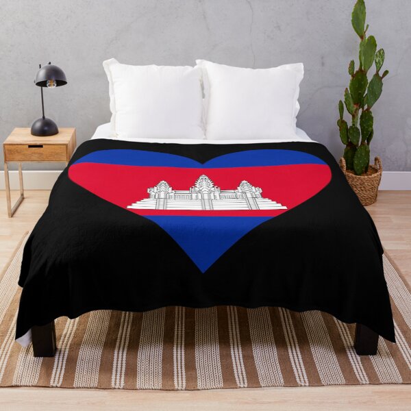 Item preview, Cambodia Heart Flag Graphic | I Love Cambodia Patriotic Symbol designed and sold by NTGUILTY.