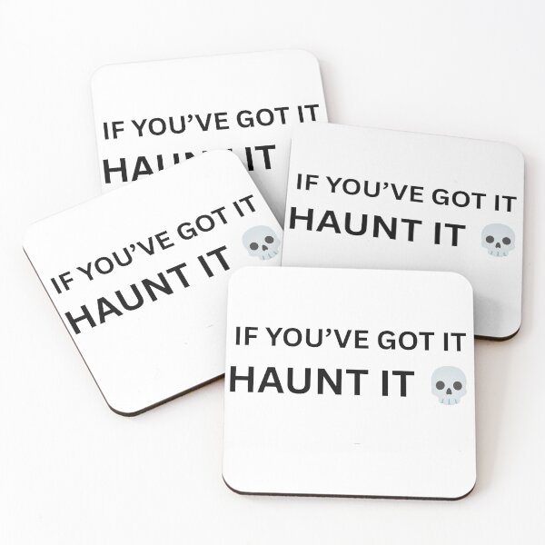 Item preview, If You’ve Got It Haunt It ? Funny Halloween Pun designed and sold by Amies family design .