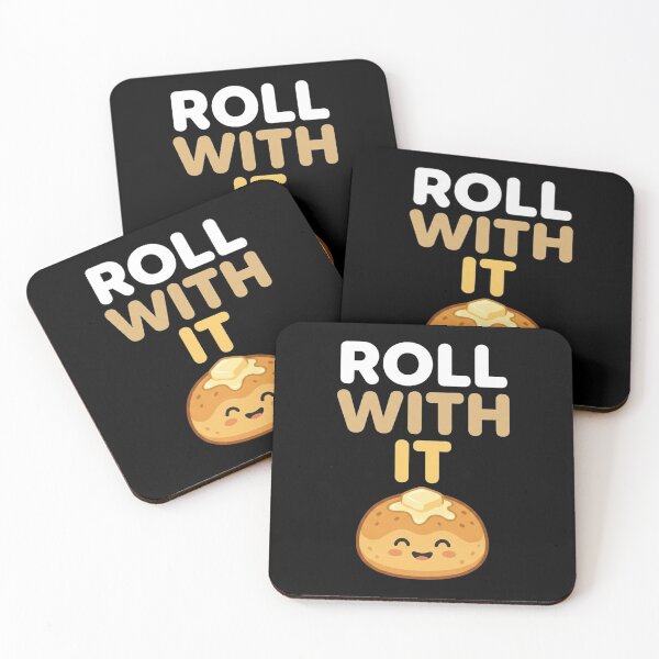 Item preview, Roll With It Funny Dinner Roll Thanksgiving Bread Pun Kawaii designed and sold by TeNovaStudio ⭐⭐⭐⭐⭐.