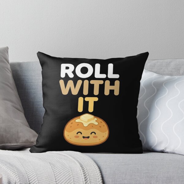 Item preview, Roll With It Funny Dinner Roll Thanksgiving Bread Pun Kawaii designed and sold by TeNovaStudio ⭐⭐⭐⭐⭐.