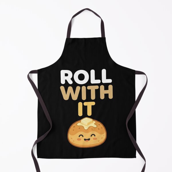 Item preview, Roll With It Funny Dinner Roll Thanksgiving Bread Pun Kawaii designed and sold by TeNovaStudio ⭐⭐⭐⭐⭐.