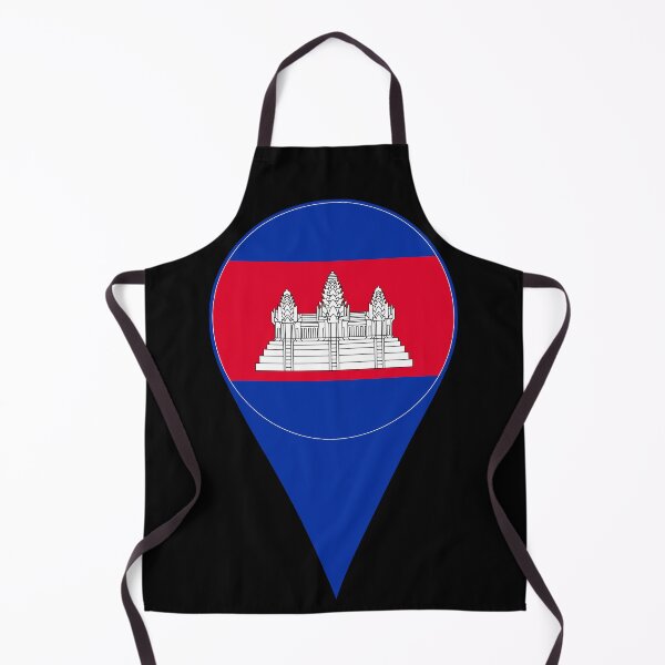 Item preview, Cambodia Flag Location Pin Map Marker | Cambodian Destination GPS Icon designed and sold by NTGUILTY.