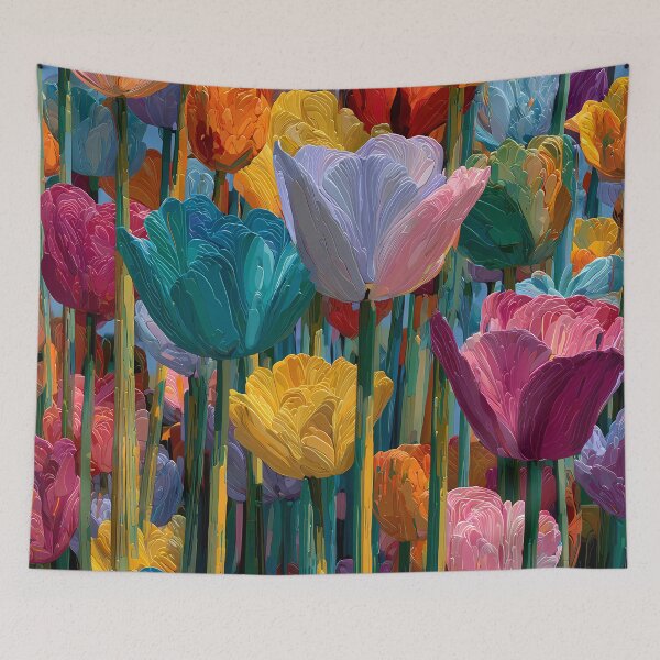Item preview, Tulips Home Decor Beautiful Flower Wall Artwork designed and sold by AutoPopStudio.