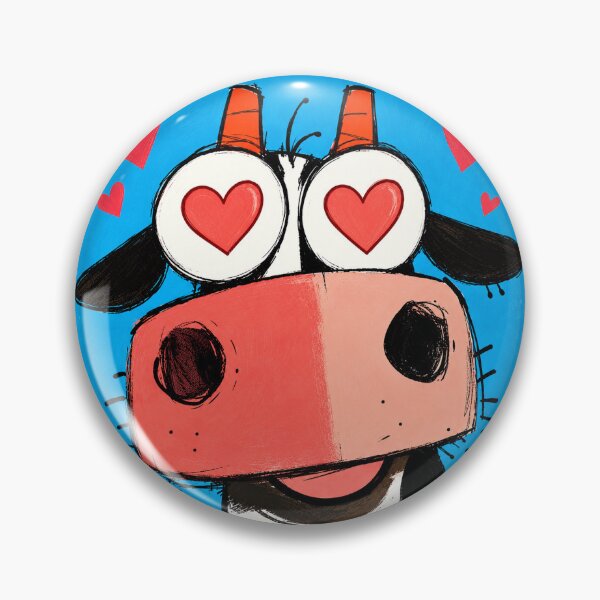 Item preview, Love Cow T-Shirt – Cute Heart Eyes Cow Funny Farm Animal Valentine Tee designed and sold by Atum&Art.