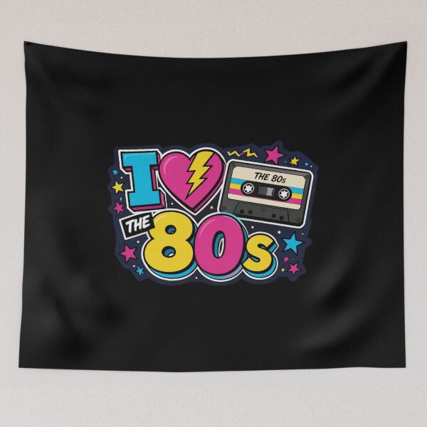Item preview, I Love The 80s Neon designed and sold by TshirtsOnline-.