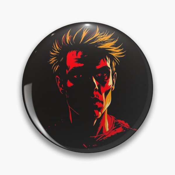 Item preview, Edgy Spiky Hair Punk Neon Portrait designed and sold by ERODED SELF.