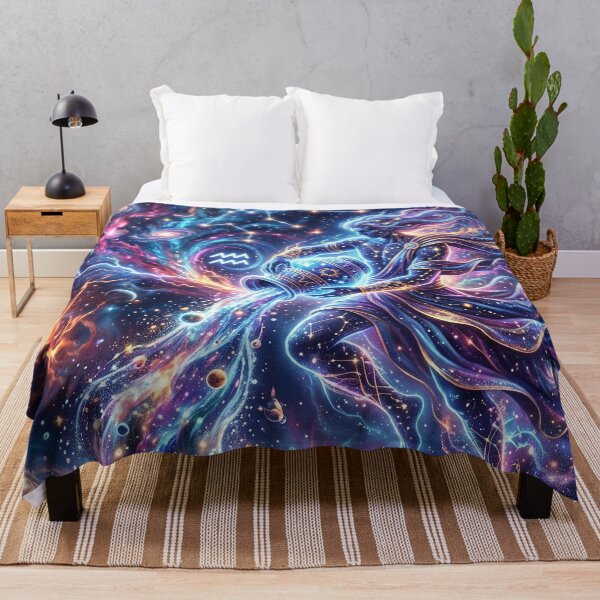 Item preview, Aquarius Zodiac Sign | Cosmic Fantasy Art designed and sold by Artsy Universe.