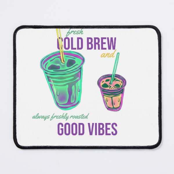 Item preview, Fresh Cold Brew And Good Vibes Retro Aesthetic Tee designed and sold by Life&Art.