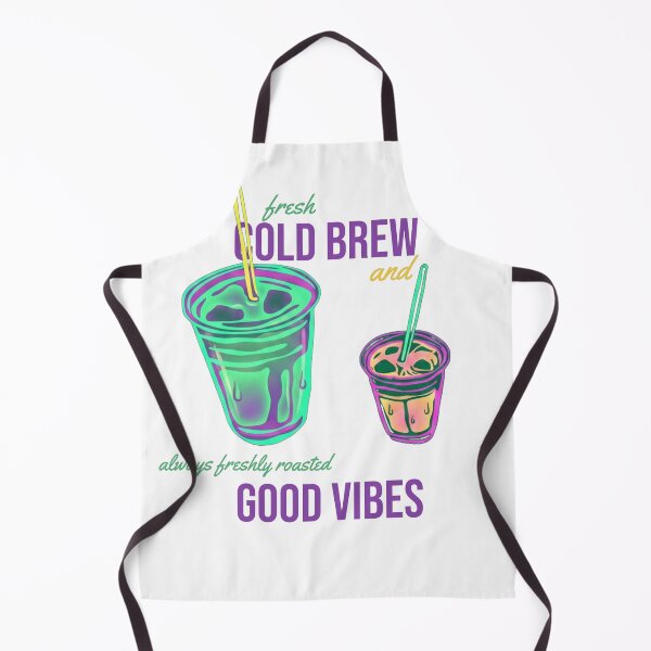 Item preview, Fresh Cold Brew And Good Vibes Retro Aesthetic Tee designed and sold by Life&Art.