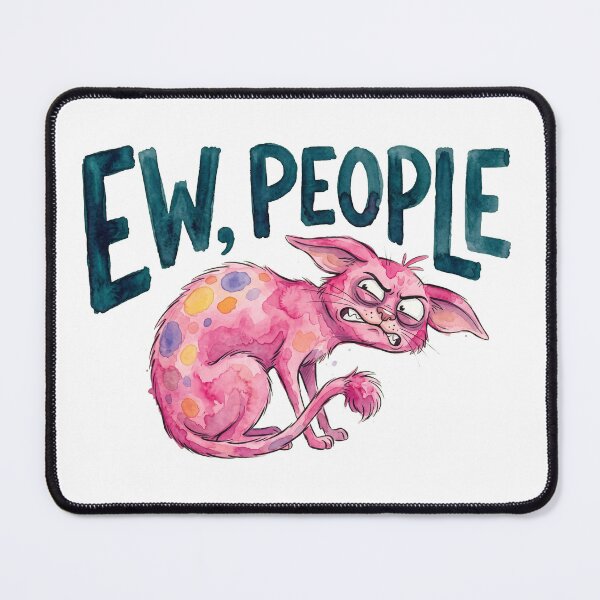 Item preview, Ew, People Pink Cat designed and sold by septii.
