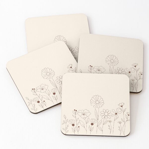 Item preview, minimalist-style flowers designed and sold by moonart7lunas.