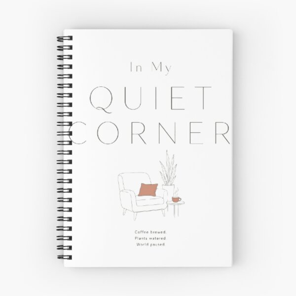 Item preview, In My Quiet Corner | Minimalist Line Art Introvert Coffee Plant Quote | Calm Aesthetic T-Shirt & Tote Bag designed and sold by Final Chance Designs⭐️⭐️⭐️⭐️⭐️.