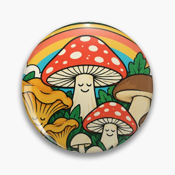 Item preview, Stay Grounded Keep Growing Retro Mushroom Art designed and sold by SayMaria.