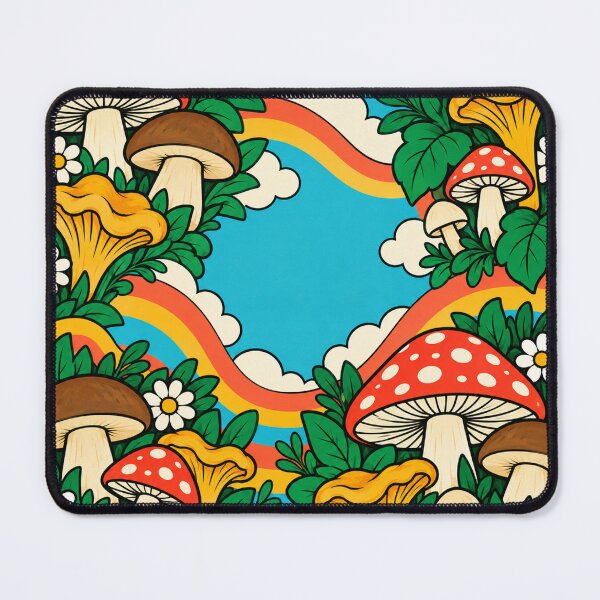 Item preview, Stay Grounded Keep Growing Retro Mushroom Art designed and sold by SayMaria.