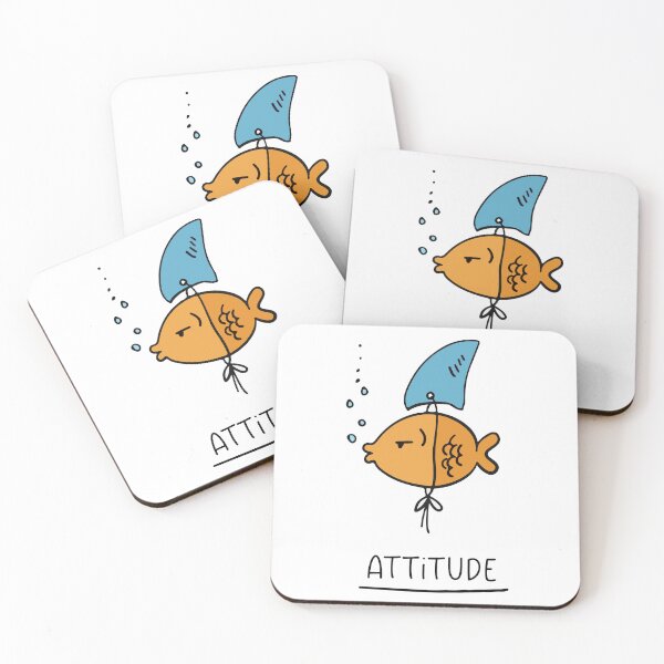 Item preview, attitude fish  designed and sold by Borublue.