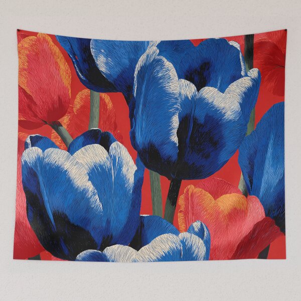 Item preview, Tulips Flower Lover Gift Colorful Floral Artwork designed and sold by AutoPopStudio.