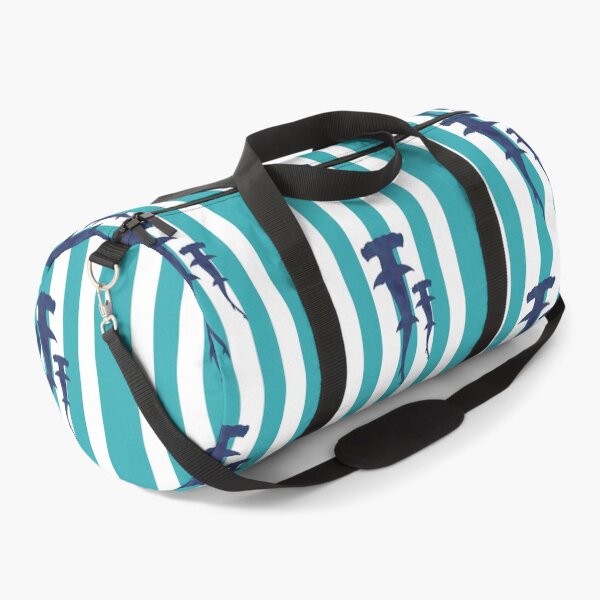 Item preview, Hammer sharks and turquoise stripes designed and sold by Ana Gorozpe.