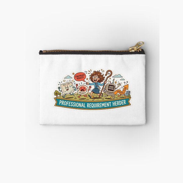 Item preview, Professional Requirement Herder - Funny Business Analyst Cartoon Sticker designed and sold by CyberPunkSpace.