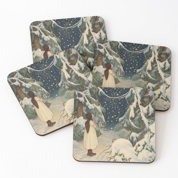 Item preview, Fairy Tale Wall Art, The Little Stars of Gold, Artuš Scheiner 1921 Storybook Illustration designed and sold by RickE.