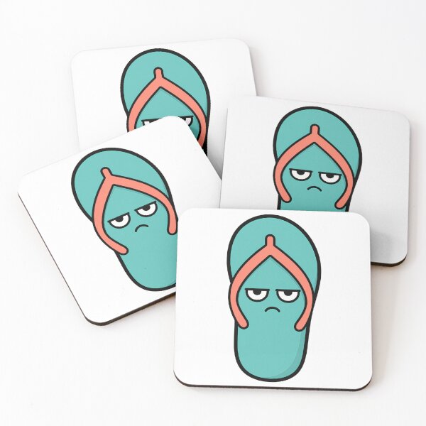 Item preview, Unimpressed Flip Flop Resting Bitch Face Cartoon designed and sold by Bitchy Little Things.