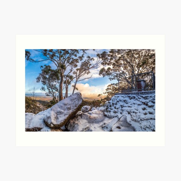 Sunrise in the Snow Art Print