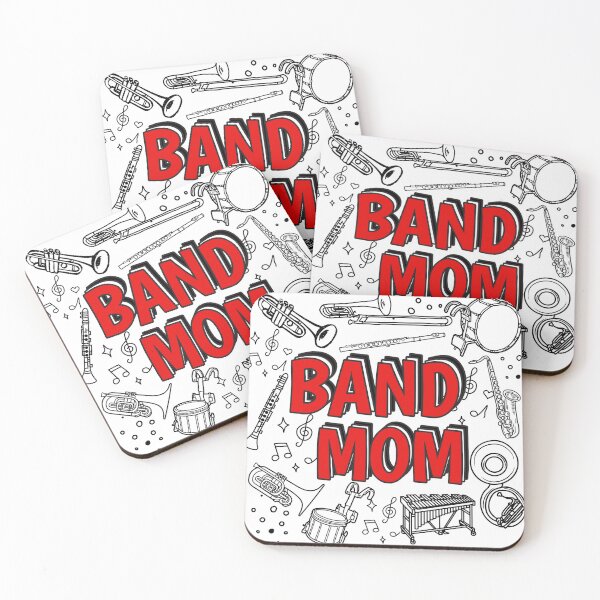 Item preview, Band Mom - red and black designed and sold by roseroycedesigns.