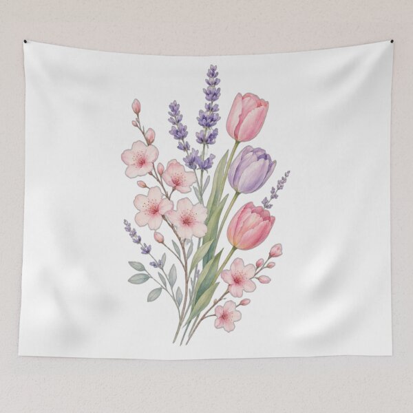 Item preview, Soft Spring Bouquet Watercolor designed and sold by NNhu.