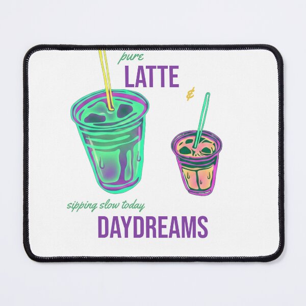 Item preview, Pure Iced Latte And Daydreams Cozy Coffee Aesthetic designed and sold by Life&Art.