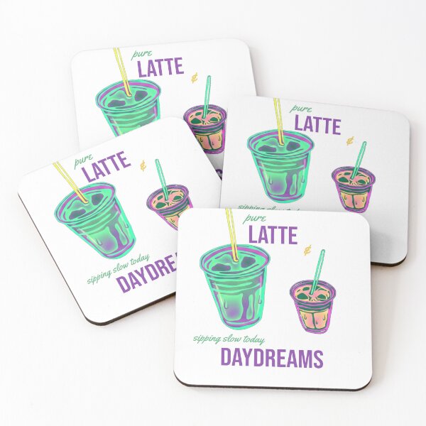 Item preview, Pure Iced Latte And Daydreams Cozy Coffee Aesthetic designed and sold by Life&Art.