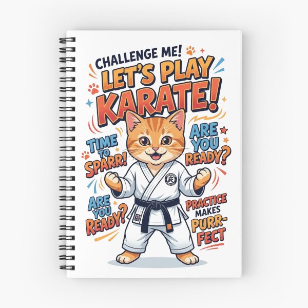 Item preview, Challenge Me Let's Play Karate Cat designed and sold by Alaric4you.