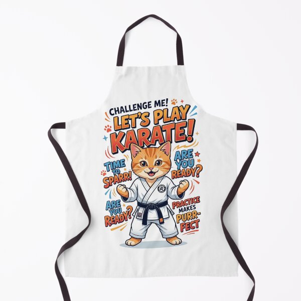 Item preview, Challenge Me Let's Play Karate Cat designed and sold by Alaric4you.