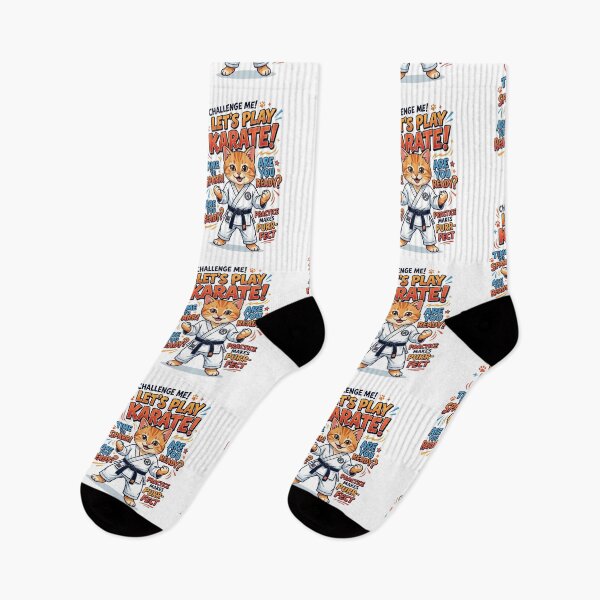 Item preview, Challenge Me Let's Play Karate Cat designed and sold by Alaric4you.