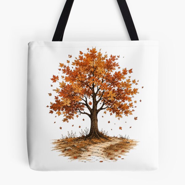 Item preview, Autumn tree – oak with autumn leaves designed and sold by KALIMOOO.