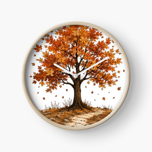 Item preview, Autumn tree – oak with autumn leaves designed and sold by KALIMOOO.