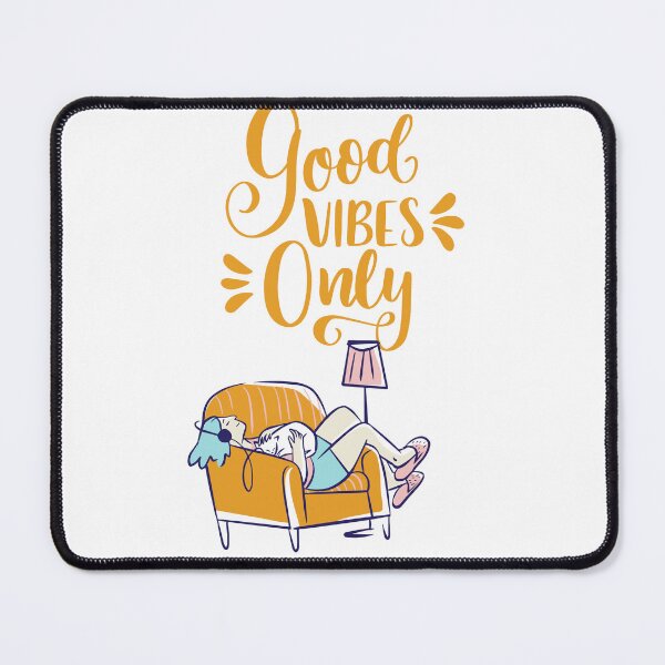 Item preview, Good Vibes Only Chill Relaxing Girl Self Care Sticker designed and sold by Esraa-Arts.