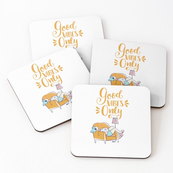 Item preview, Good Vibes Only Chill Relaxing Girl Self Care Sticker designed and sold by Esraa-Arts.