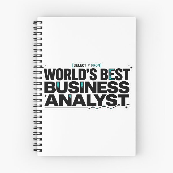 Item preview, World's Best Business Analyst - Bold SQL & Data Typography Sticker designed and sold by CyberPunkSpace.