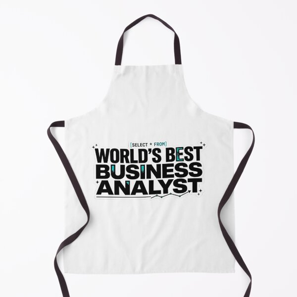 Item preview, World's Best Business Analyst - Bold SQL & Data Typography Sticker designed and sold by CyberPunkSpace.