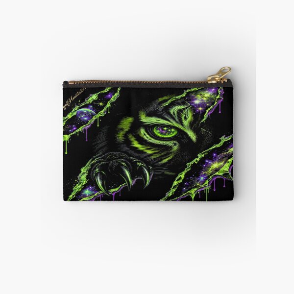 Item preview, Neon Toxic Tiger Eye Claw Tear - Acid Green Galaxy Cyber Spirit designed and sold by KingofHearts25.