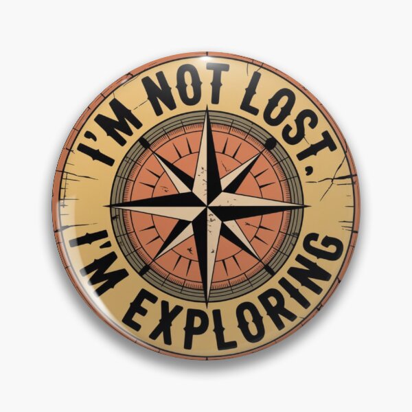 Item preview, Adventure Spirit and Vintage Charm – I’m Not Lost I’m Exploring Compass Design designed and sold by WATEKE.